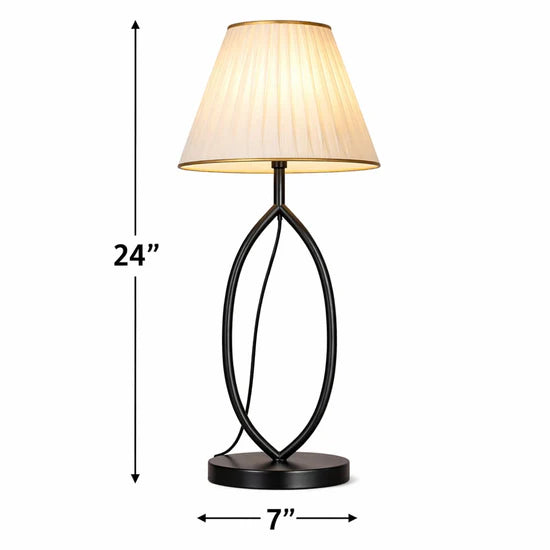 Luxury Black Bedside Lamp