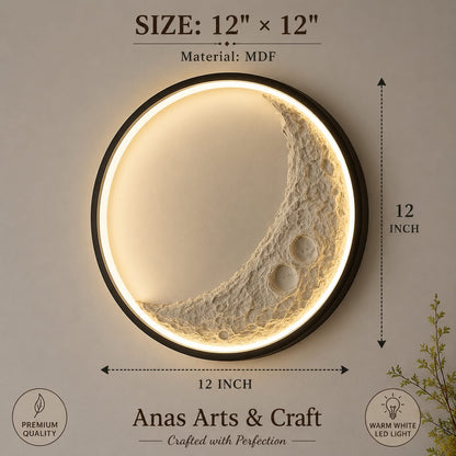 Luxury Moon LED Wall Light | Modern Crescent Moon Decorative Wall Lamp