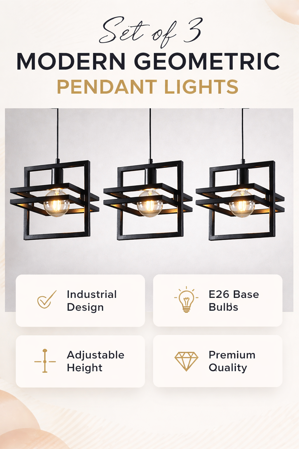 Modern Cube Pendant Lights