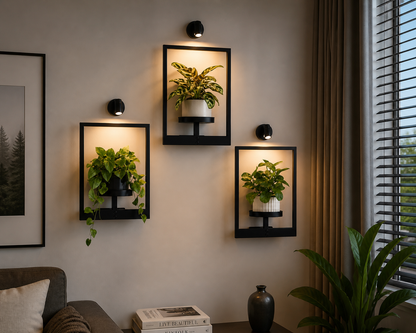 Luxury Wall Plant Holder Frame Set of 3