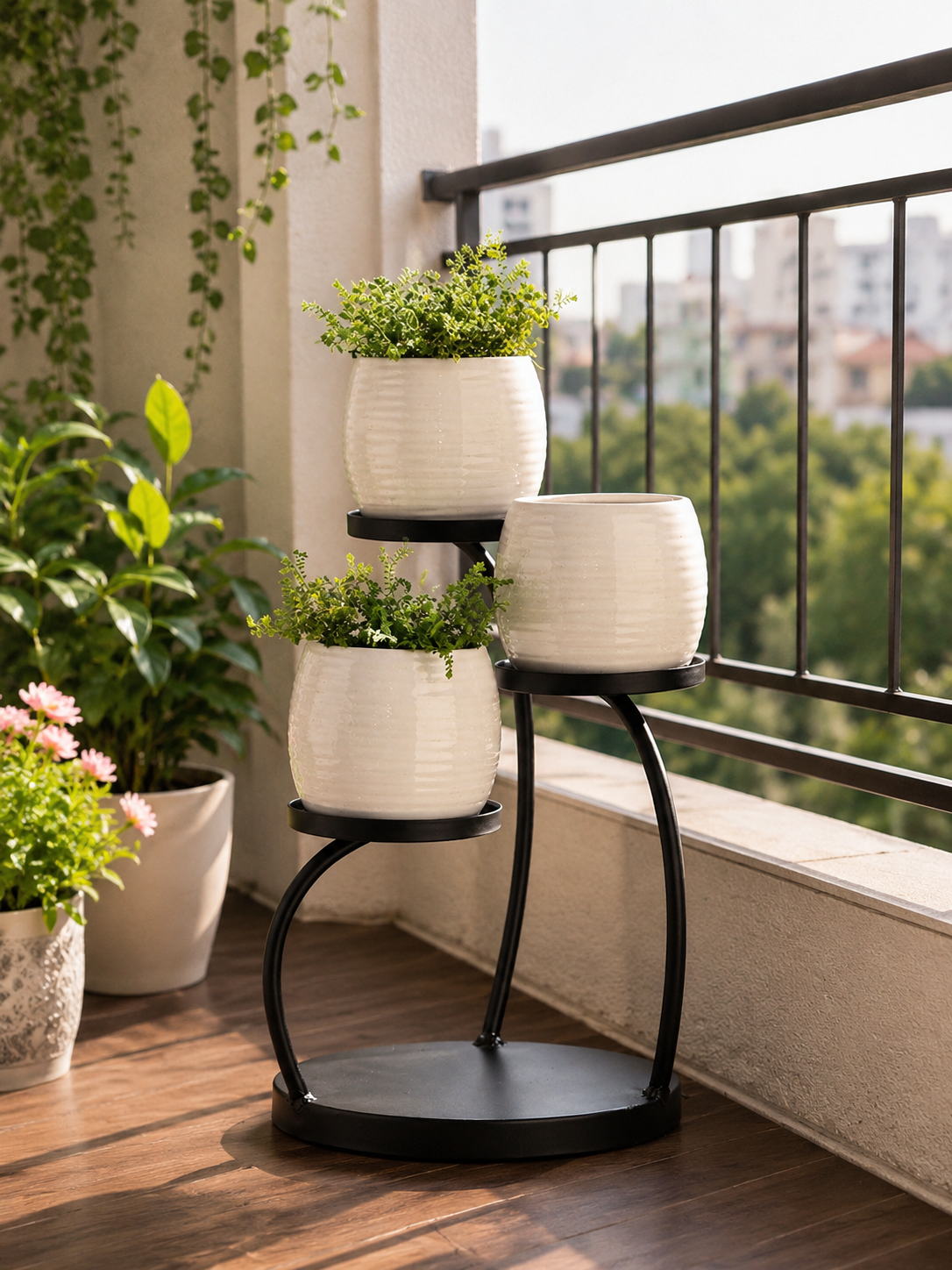 Modern Iron Plant Holder Stand