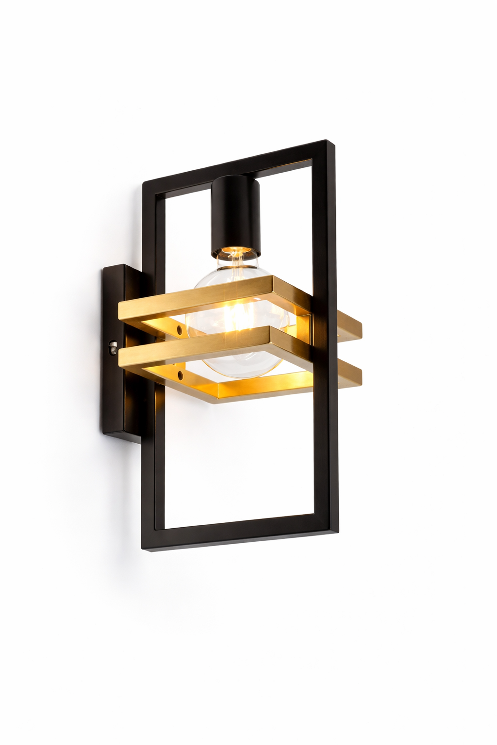 Modern Black Gold Wall Sconce Lamp