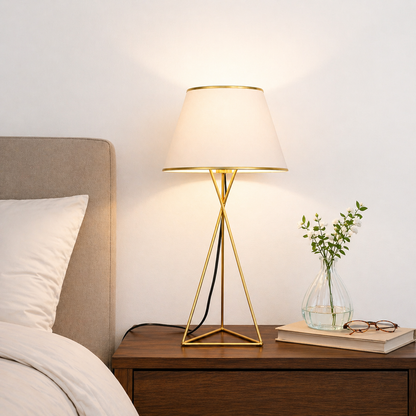 Modern Gold Bedside Table Lamp