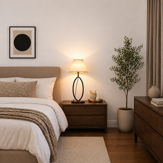 Luxury Black Bedside Lamp