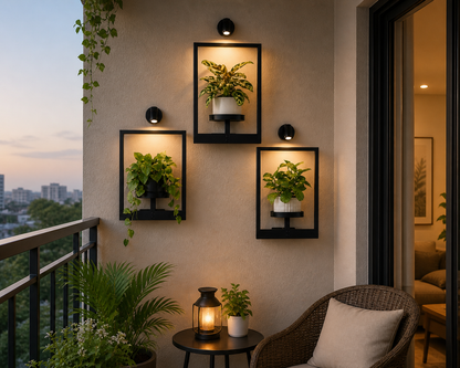 Luxury Wall Plant Holder Frame Set of 3