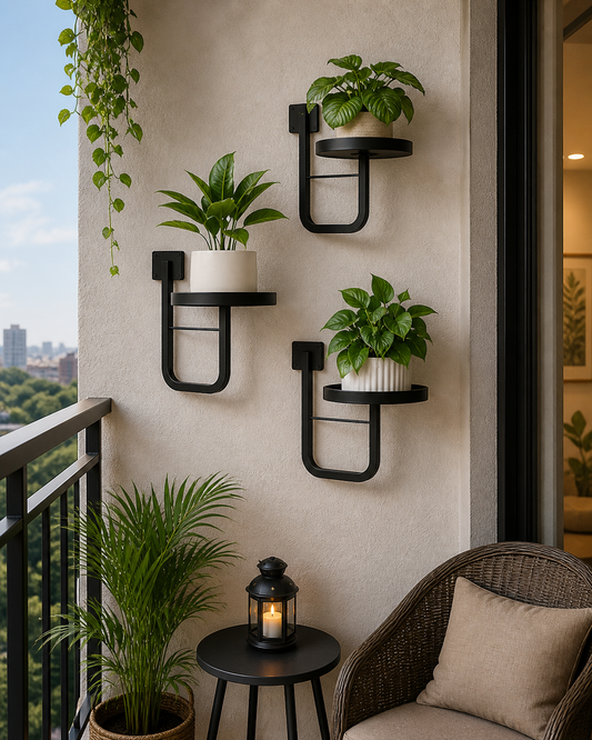 Aesthetic Wall Planter Stand Set