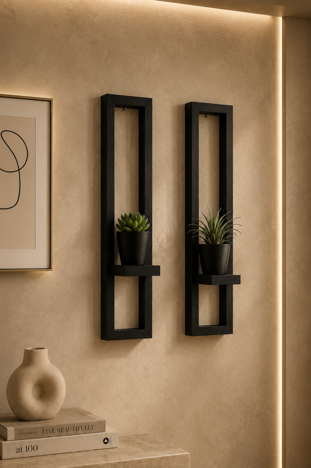 Luxury Hanging Wall Flower Pot Stand