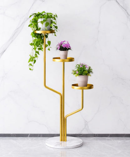 Stylish Gold Plant Stand 3 Tier | Upgrade Your Home Decor Instantly