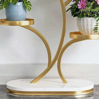 Stylish Golden 4 Layer Plant Stand